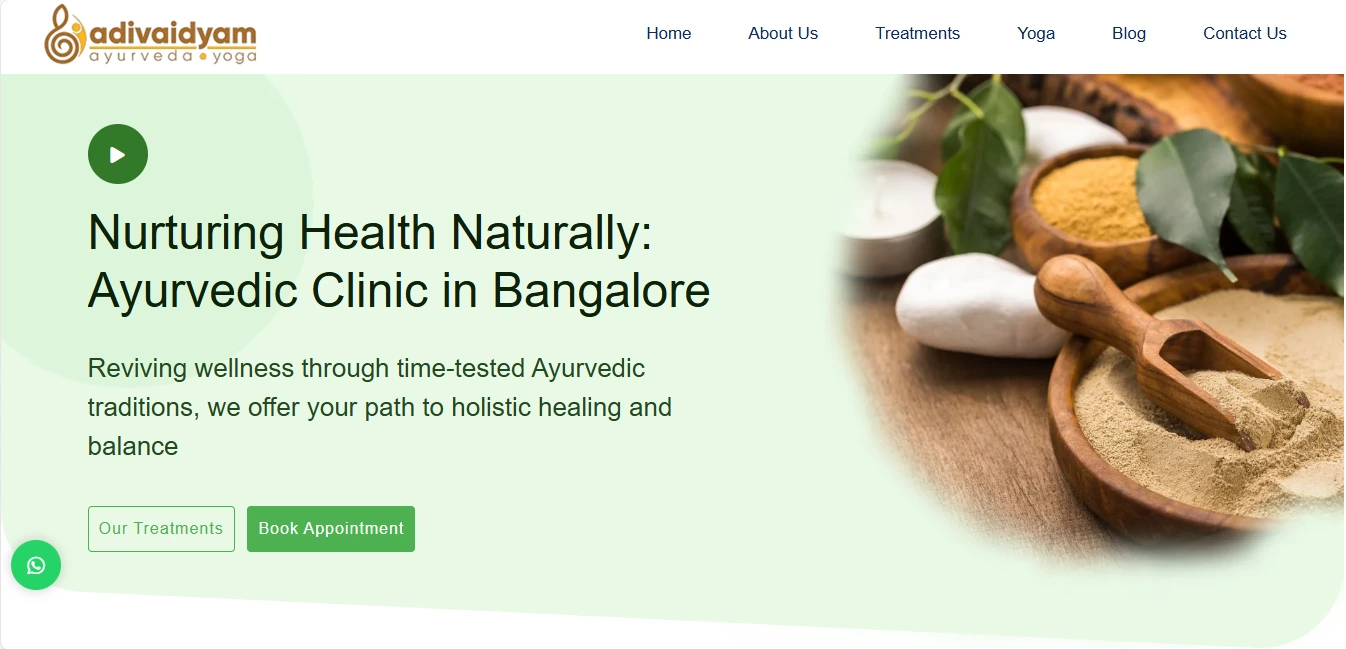 Case Study: Adivaidyam - Home Screen