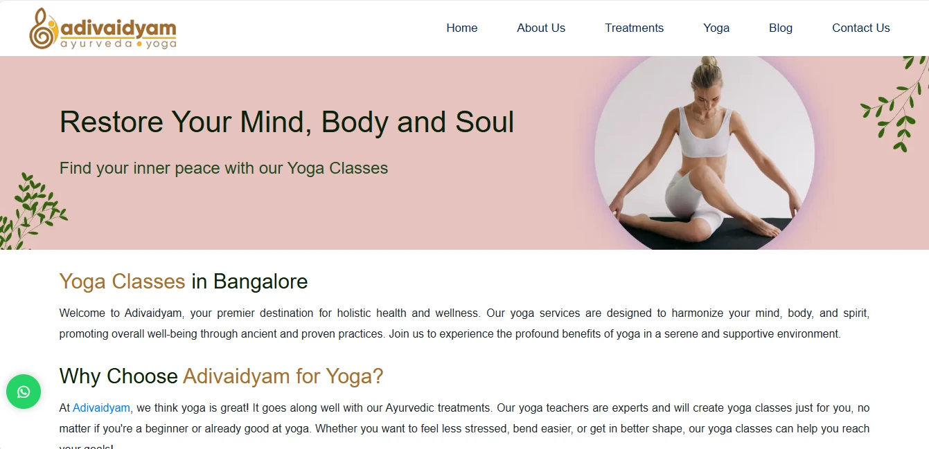 Case Study: Adivaidyam - Yoga Session
