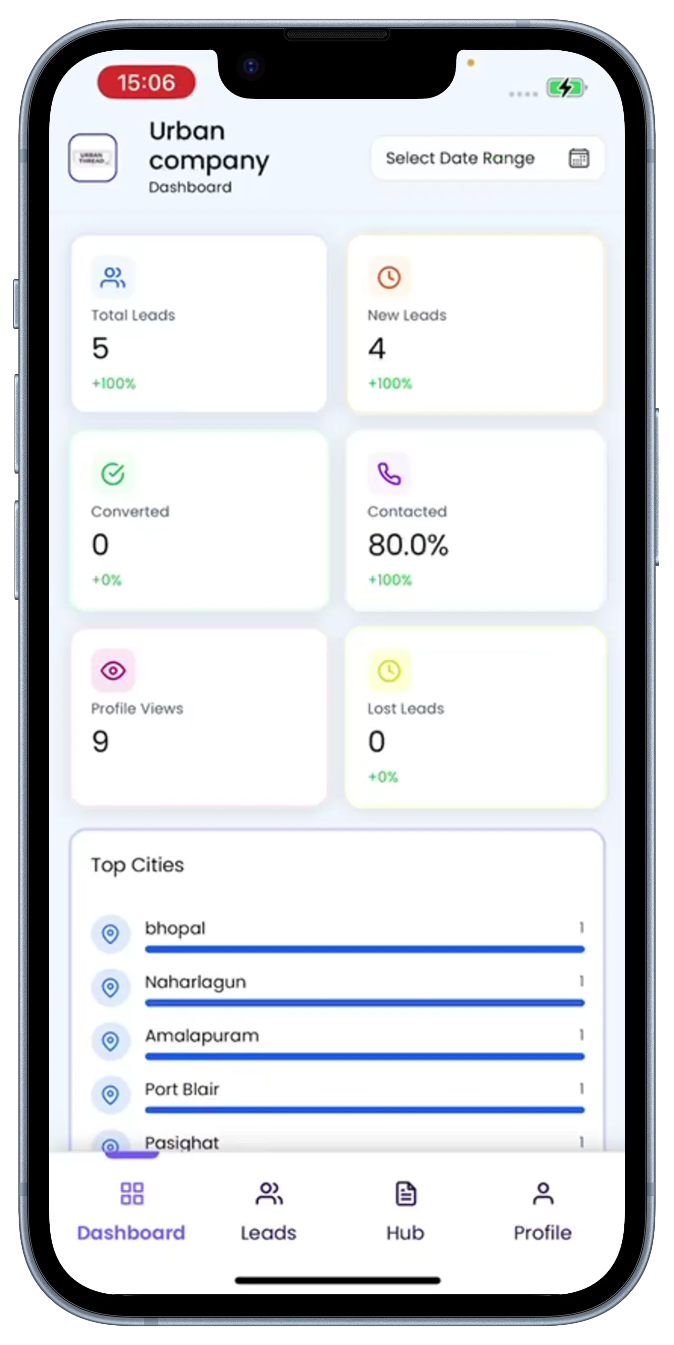 Brinco Hub Dashboard