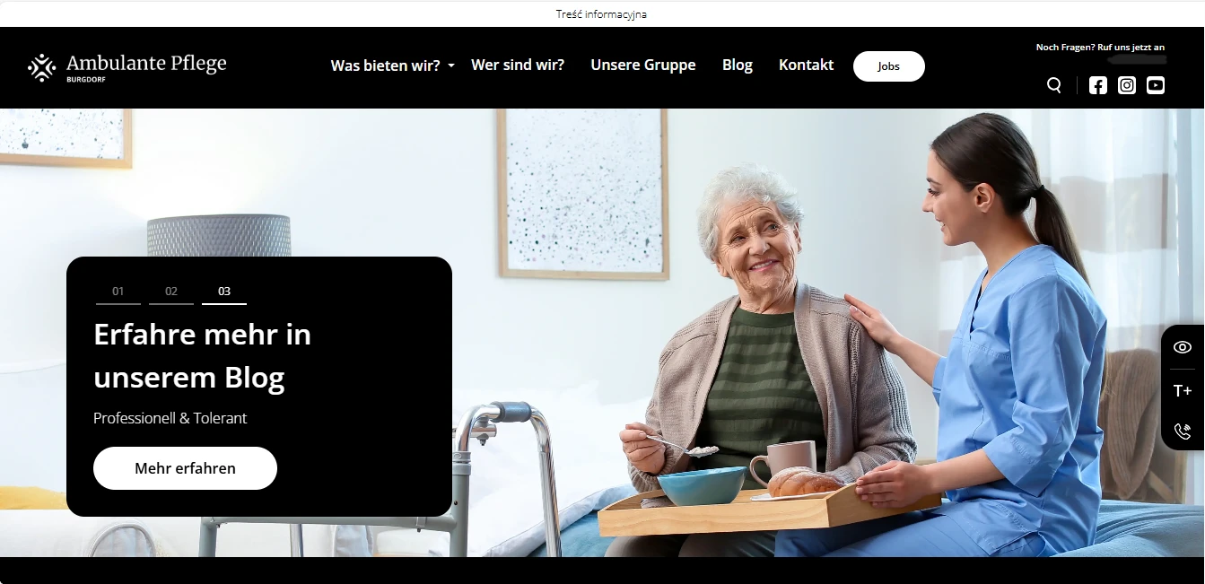 Case Study: Elder Care - Home Screen