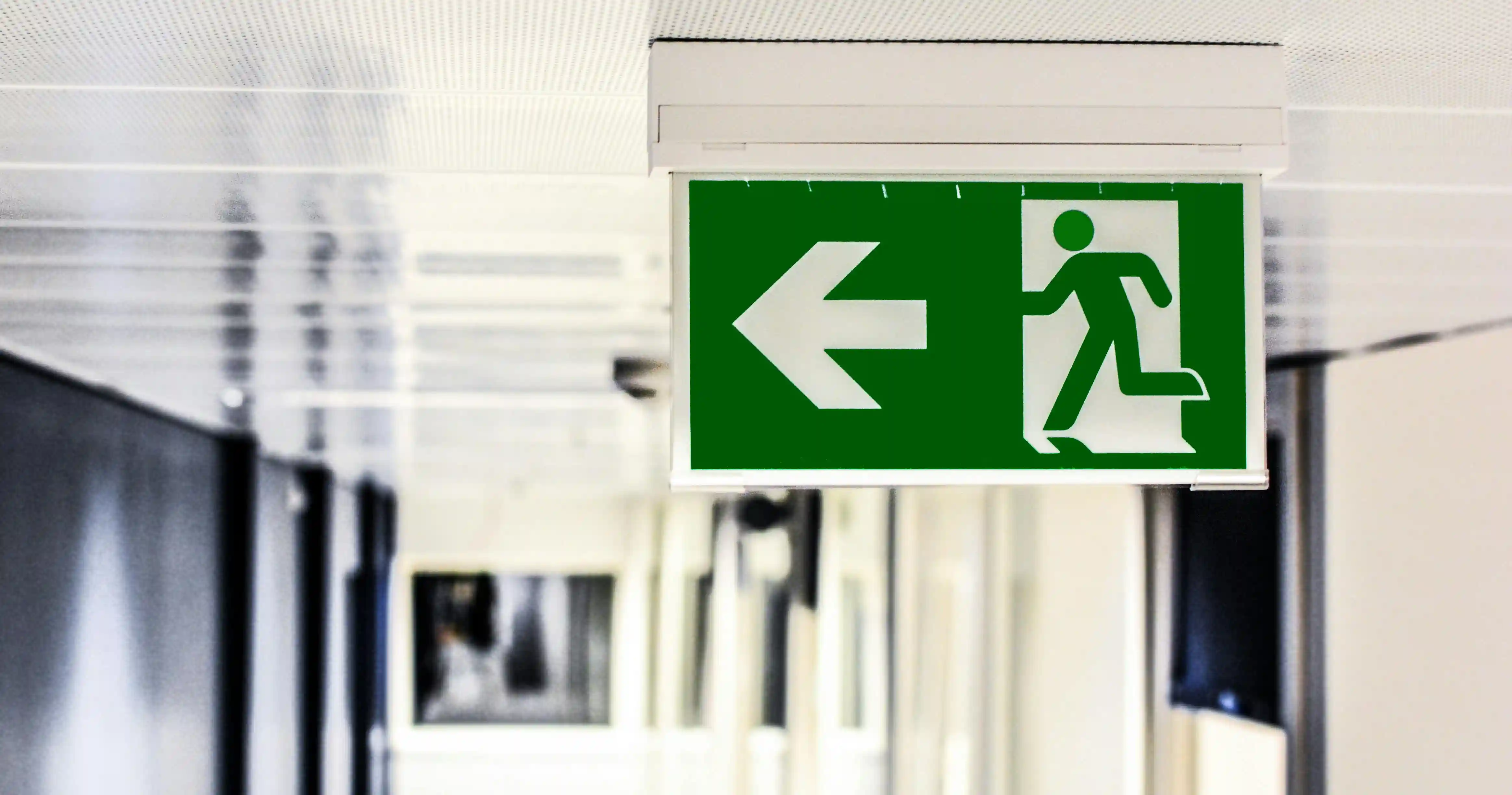 Emergency Exit Illustration