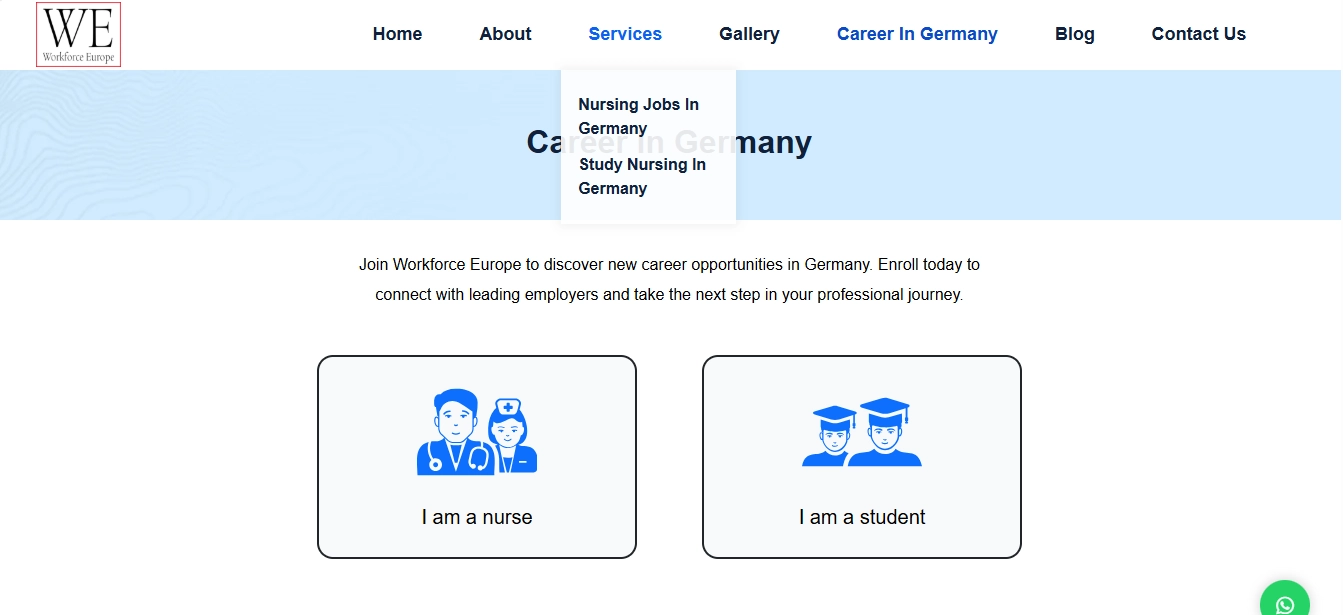 Case Study: Nursing Career - Service Screen