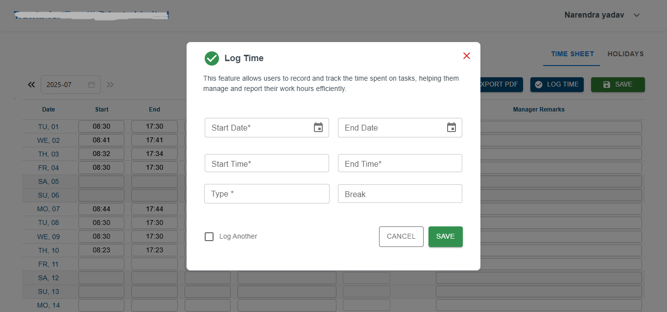 Case Study: Time Management - Logtime