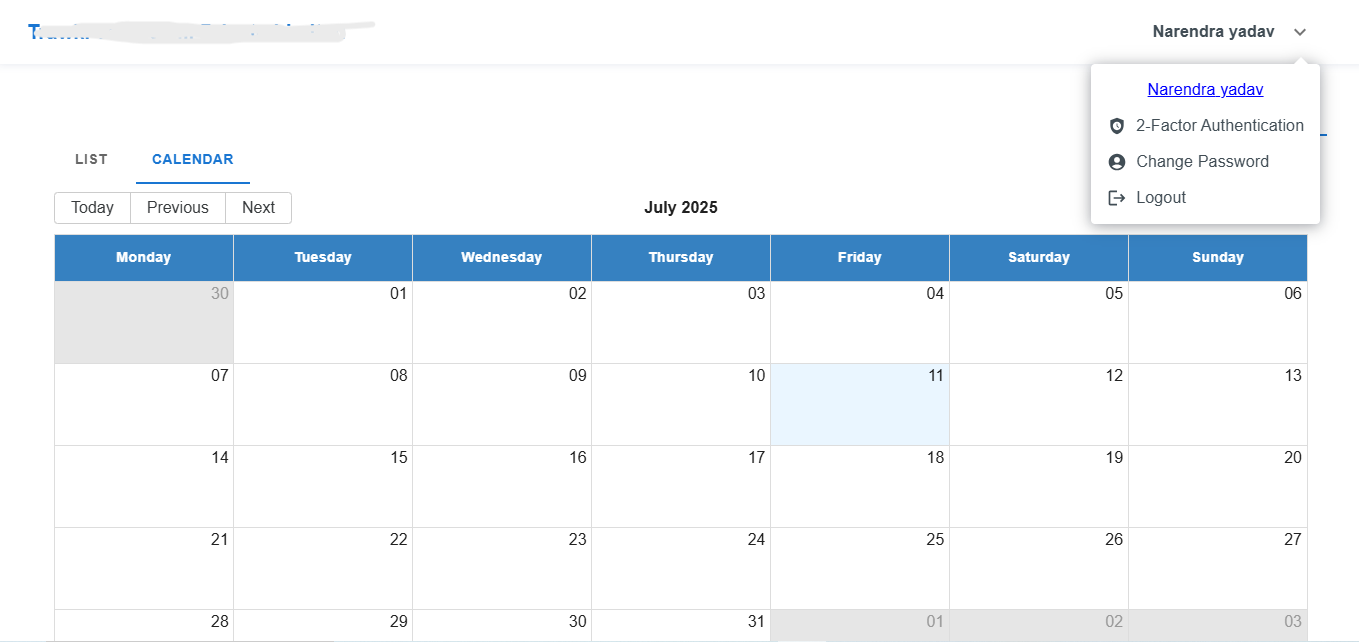 Time Management Main Screenshot