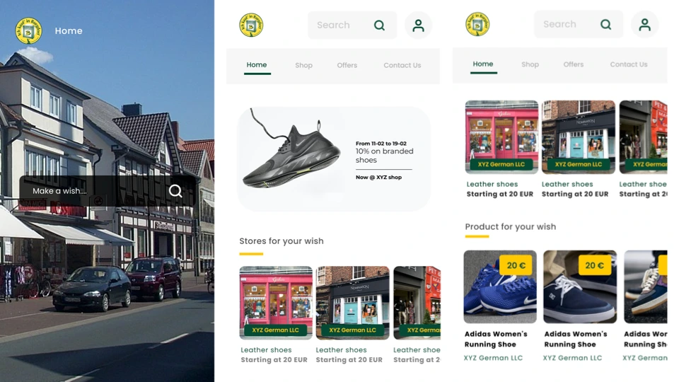 Case Study: Local Marketplace Portal - Home Screen