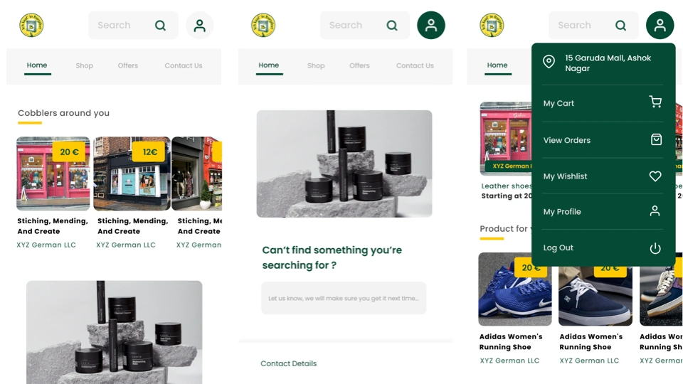 Case Study: Local Marketplace Portal - Service Screen